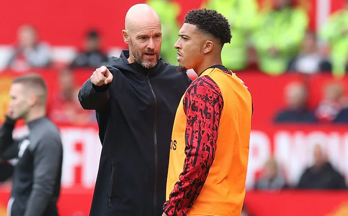 Manchester United's Jadon Sancho