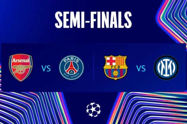 Champions League Semi-Finals Set: Arsenal Face PSG, Inter Meet Barcelona Champions League Semi-Finals