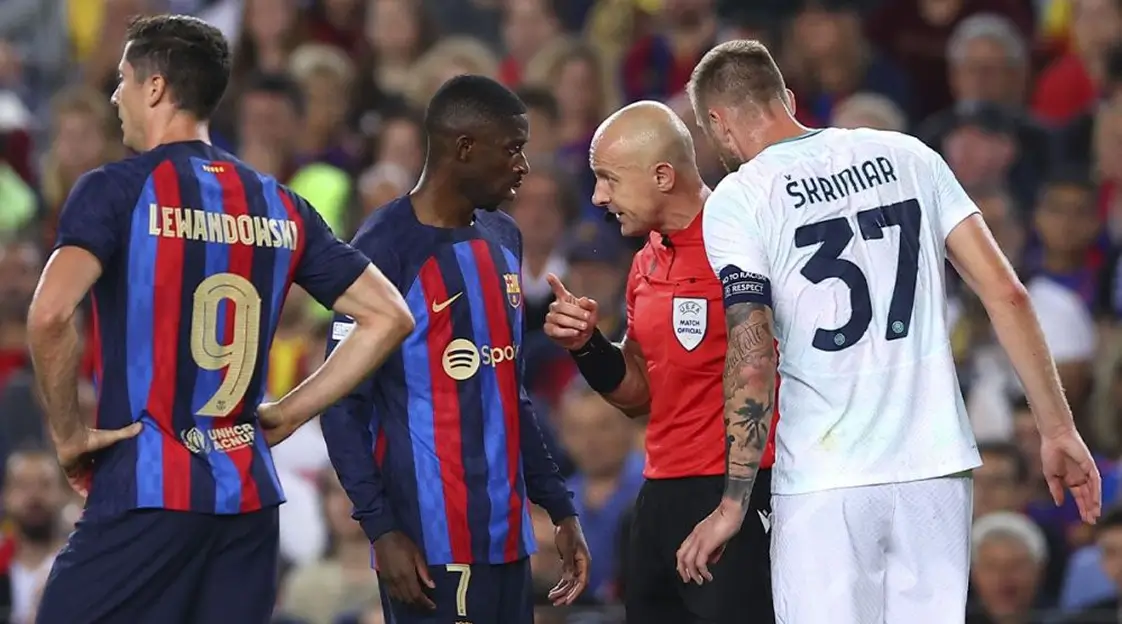Szymon Marciniak Oversees Champions League Semi-Final Between Inter and Barcelona